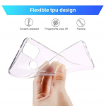 Clear Silicone TPU Gel Back Cover For Samsung Galaxy A21S SM-A217F Slim Fit and Sophisticated in Look